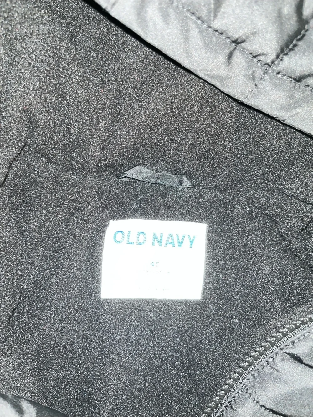 Old Navy Black Hooded Kids Puffer Jacket